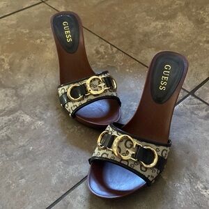 Guess brown heels